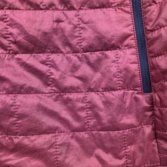 Patagonia Jacket Womens Large Red Nano Puff Full Zip Outdoor Flaws* - Picture 6 of 13